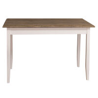 Tisch im Landhausstil - 120 x 70 cm Eichenplatte