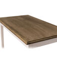 Tisch im Landhausstil - 120 x 70 cm Eichenplatte tief gebürstet
