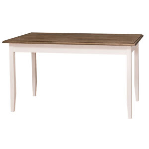 Tisch im Landhausstil - 140 x 70 cm Eichenplatte
