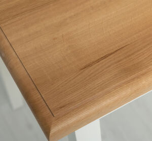 Tisch im Landhausstil - 140 x 70 cm Eichenplatte