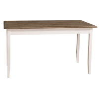 Tisch im Landhausstil - 140 x 70 cm Eichenplatte
