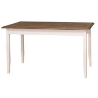 Tisch im Landhausstil - 140 x 70 cm Eichenplatte