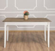 Tisch im Landhausstil - 140 x 70 cm Eichenplatte shabby chic / antik look