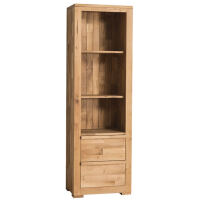 Schmales Bücherregal Wildeiche im Landhausstil