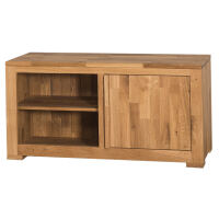 Schmales TV Sideboard Wildeiche im Landhauslook