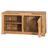 Schmales TV Sideboard Wildeiche im Landhauslook