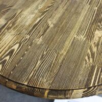 Kleiner Runder Esstisch weiß Massivholz im Landhausstil