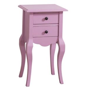 Vintage Nachttisch pink Shabby Chic