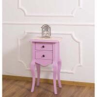 Vintage Nachttisch pink Shabby Chic