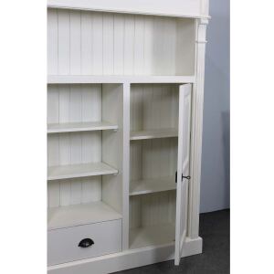 Wohnschrank im Landhausstil shabby chic altweiß