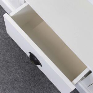 Wohnschrank im Landhausstil shabby chic altweiß