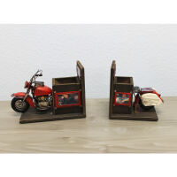 Motorrad Bücherstützen rustikal