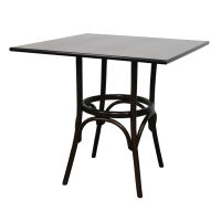 Bistrotisch eckig 70x70 cm Nussbaum dunkel