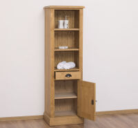 Massivholz Hochschrank hellbraun gewachst