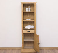 Massivholz Hochschrank hellbraun gewachst