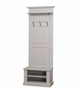 Landhaus Garderobe Massivholz grau