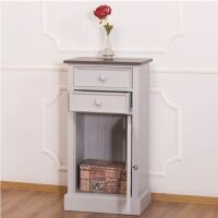 Beistellschrank im Landhausstil grau