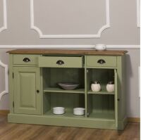 Grünes Sideboard Shabby Chic