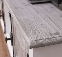 Holz TV-Sideboard weiÃŸ im Landhausstil