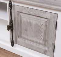 Holz TV-Sideboard weiß im Landhausstil