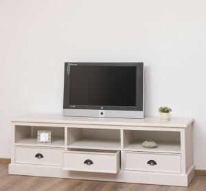 Landhaus TV Sideboard Cremeweiß