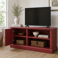 Rotes TV Lowboard Shabby Chic