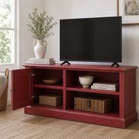 Rotes TV Lowboard Shabby Chic