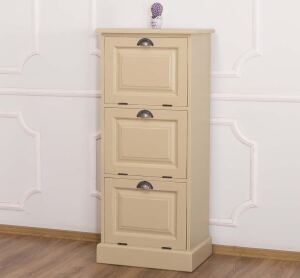 Landhaus Aktenschrank Massivholz Shabby