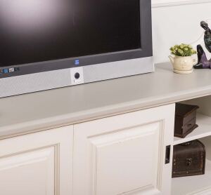 TV-Lowboard altweiß 160 cm, Shabby Chic