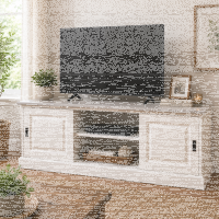 TV-Lowboard altweiß 160 cm, Shabby Chic