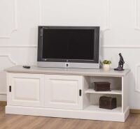 TV-Lowboard altweiß 160 cm, Shabby Chic