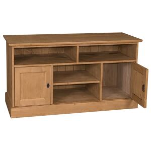 TV Schrank Massivholz im Landhausstil Braun gewachst