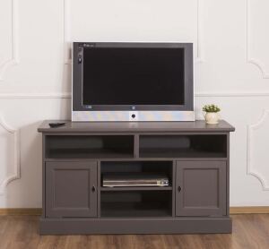 TV-Kommode aschbraun im Landhausstil