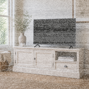 TV-Sideboard Hamburg mit Landhausoptik, cremeweiß