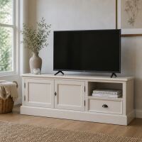 TV-Sideboard Hamburg mit Landhausoptik, cremeweiß