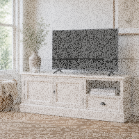TV-Sideboard Hamburg mit Landhausoptik, cremeweiß