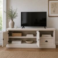 TV-Sideboard Hamburg mit Landhausoptik, cremeweiß