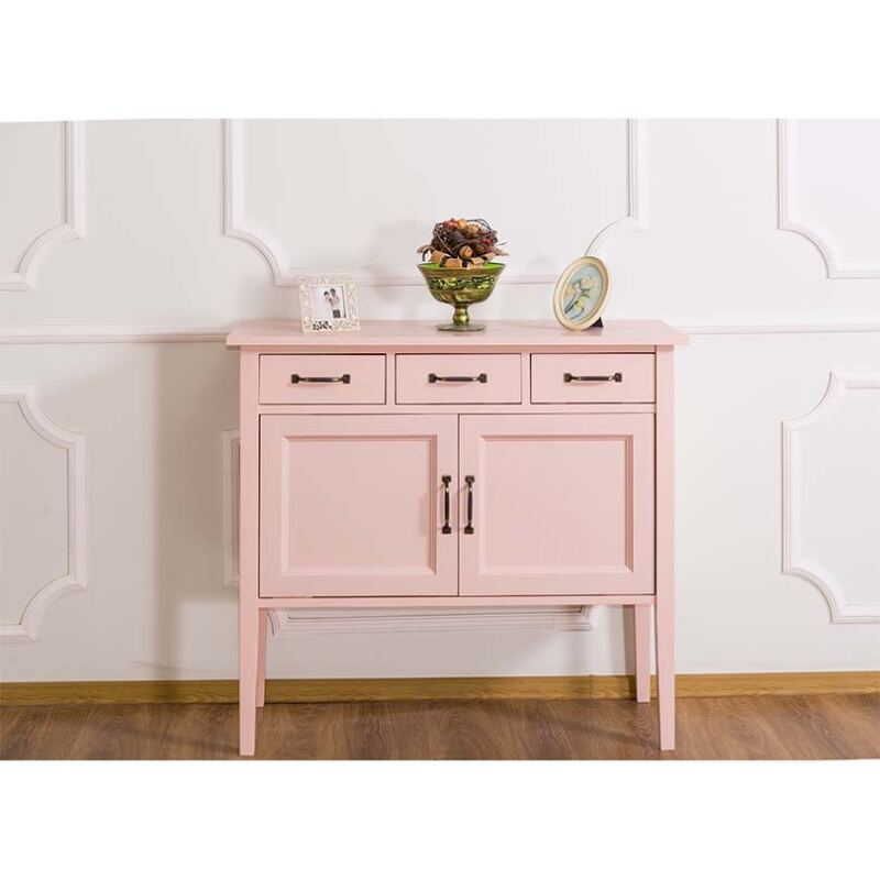 Massivholz Kommode Rosa Vitage im Landhausstil