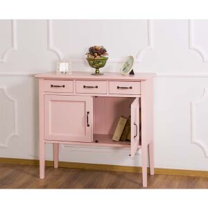 Massivholz Kommode Rosa Vitage im Landhausstil