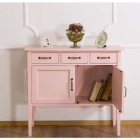Massivholz Kommode Rosa Vitage im Landhausstil