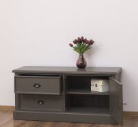 Braunes TV-Sideboard Lyon im Landhausstil