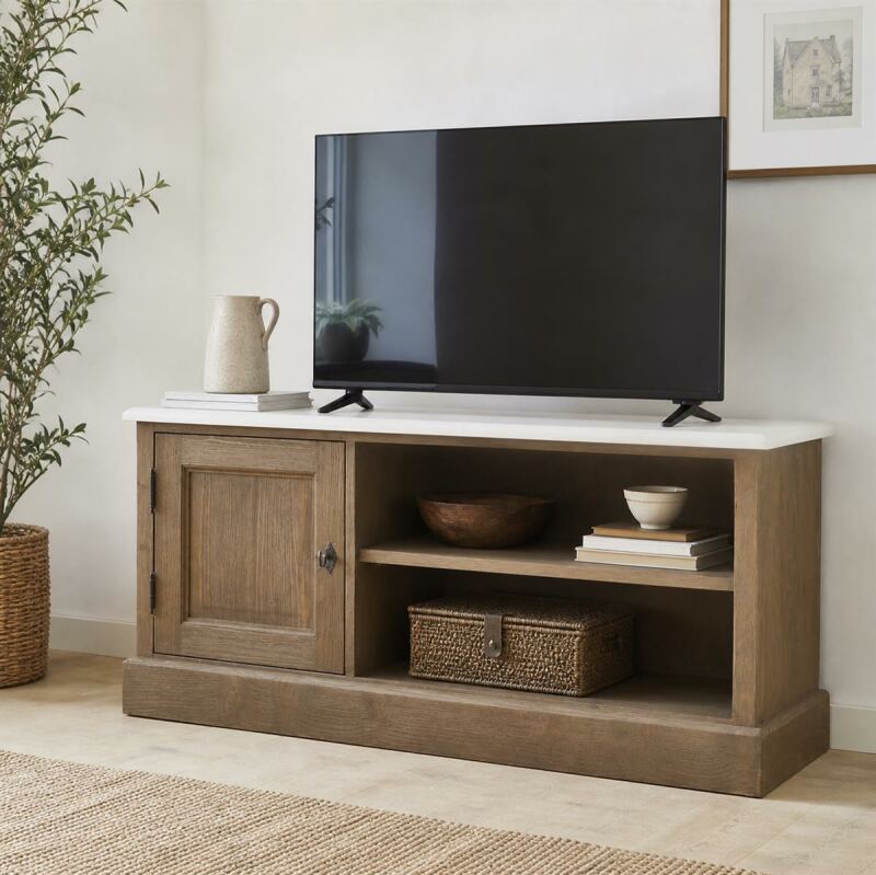 Massives Landhaus TV-Lowboard gebürstet
