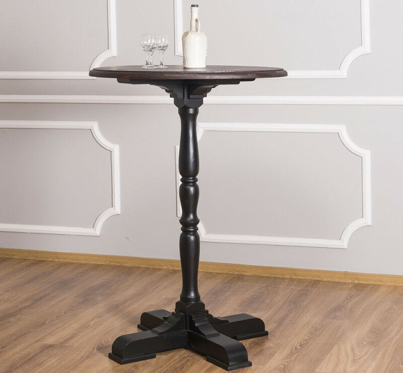 Rustikaler Stehtisch Rund Massivholz - Onlineshop für massive Landhausmöbel