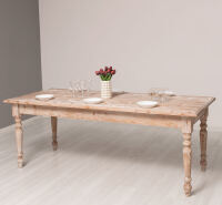 Großer Rustikaler Massivholz Esstisch 210 cm