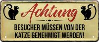 Besondere Geschenkidee für Katzenliebhaber 12x28 cm