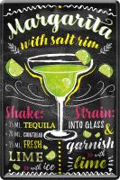 Retro Blechschild *Margarita* 20x30 cm