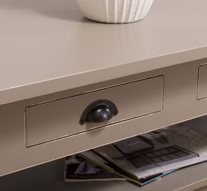 Landhaus Couchtisch mit Schubladen, Shabby Chic