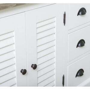Maritimes BadmÃ¶bel-Set Landhausstil weiÃŸ