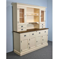 GroÃŸer Landhaus Buffetschrank - eierschalen, braun