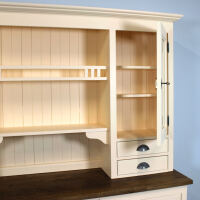 GroÃŸer Landhaus Buffetschrank - eierschalen, braun